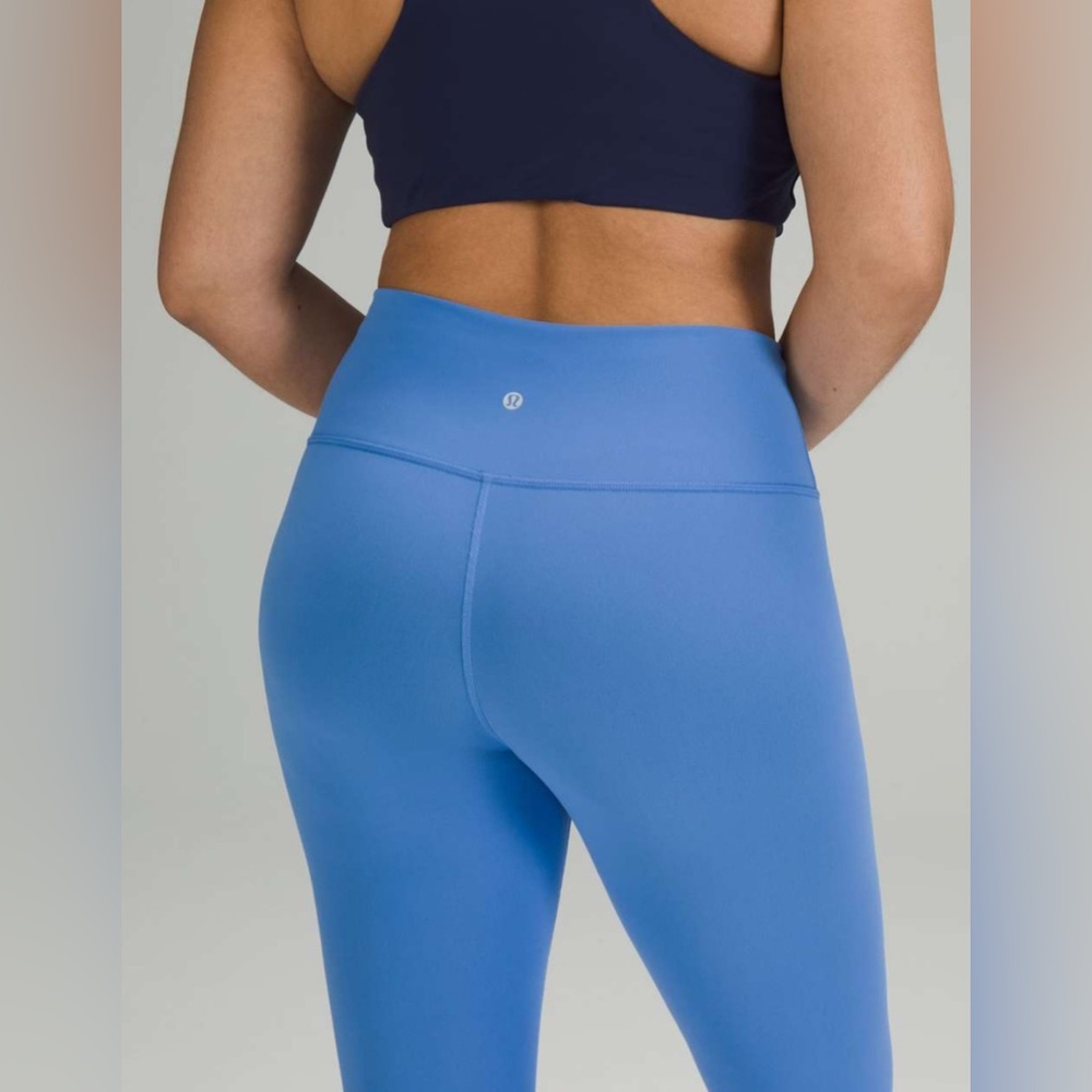 NWOT Lululemon Wunder Train High-Rise Tight 25" Blue Nile - Picture 3 of 11